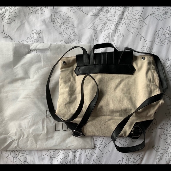 Deux Lux cream and black backpack - Picture 4 of 5